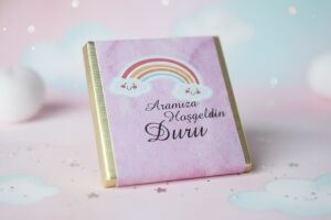 Sargılı Kız Bebek Çikolatası-Hoşgeldin