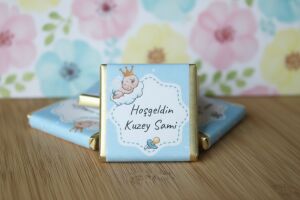Sargılı Erkek Bebek Çikolatası-Hoşgeldin
