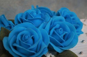 Nişan Pastası Mavi Güller