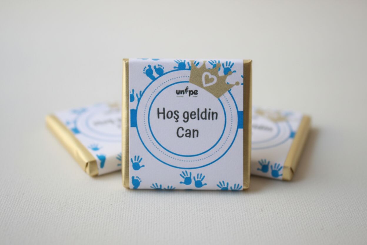 Sargılı Erkek Bebek Çikolata-İsimli