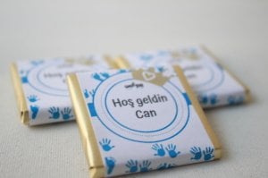 Sargılı Erkek Bebek Çikolata-İsimli