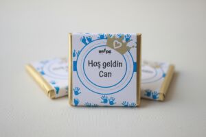 Sargılı Erkek Bebek Çikolata-İsimli