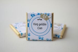 Sargılı Erkek Bebek Çikolata-İsimli