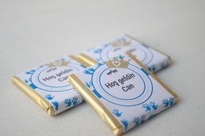 Sargılı Erkek Bebek Çikolata-İsimli