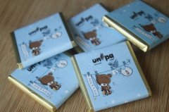 Sargılı Erkek Bebek Çikolatası-Ayıcıklı