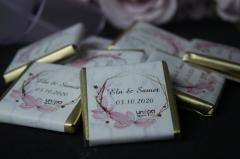 Sargılı Nişan Çikolatası-Çiçekli