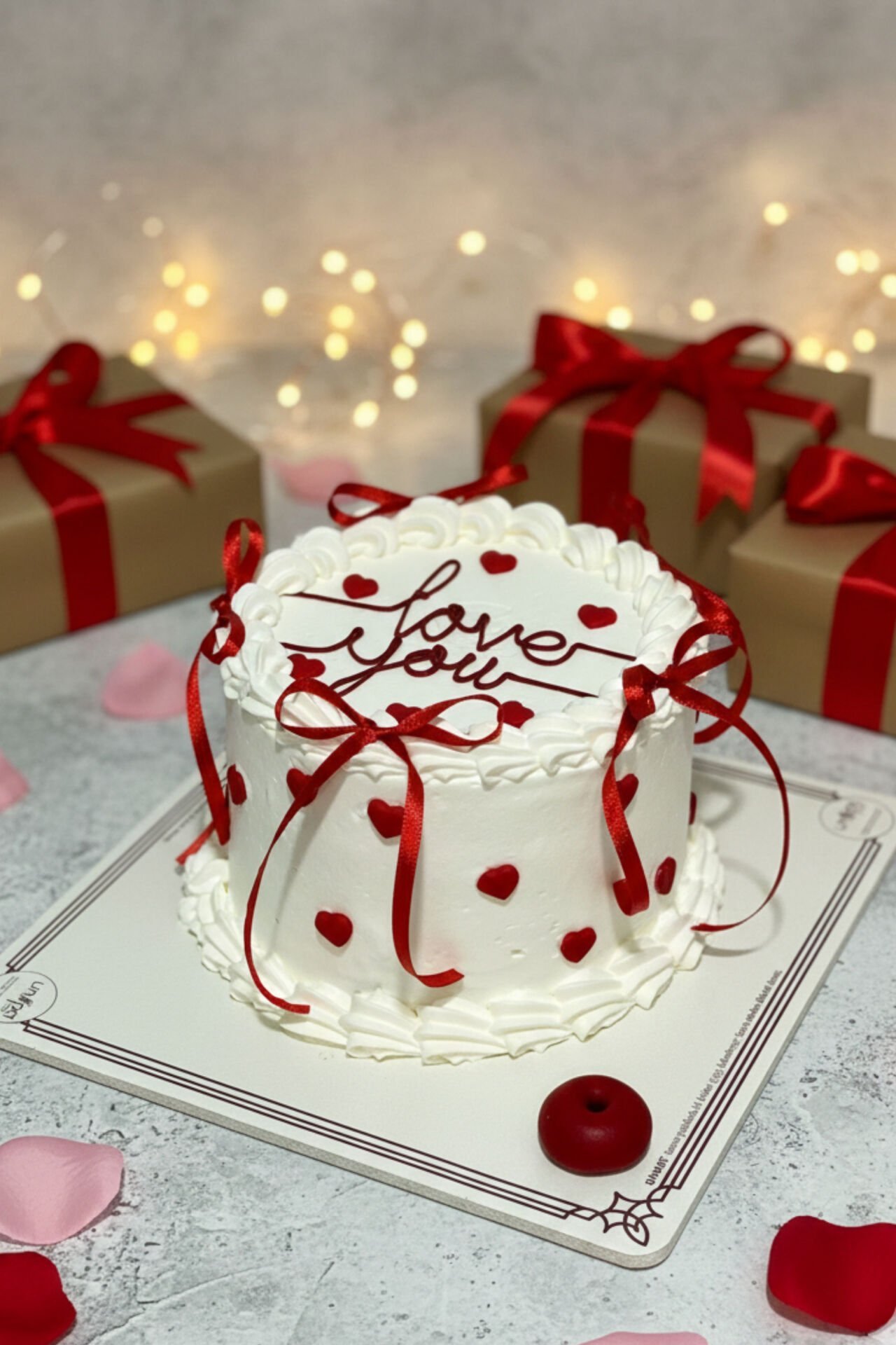 Sevgililer Günü Kurdele Pasta (ÖN SİPARİŞ İLE)