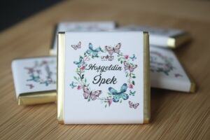 Sargılı Bebek Çikolatası-Kelebekli