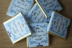 Sargılı Nişan Çikolatası-Mavi