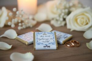 Sargılı Nişan Çikolatası-Mavi