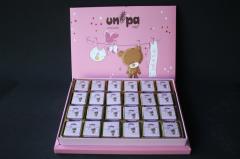 Kız Bebek Kutu Çikolata Dikdörtgen Kutu -72 adet-