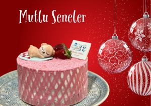 Çilekli Yılbaşı Pastası