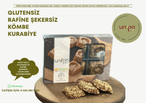 GLUTENSİZ RAFİNE ŞEKERSİZ KÖMBE KURABİYE