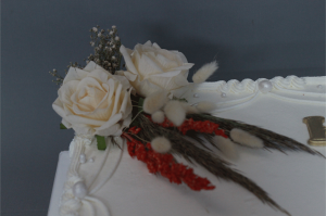 Kuru Çiçek Nişan Pastası