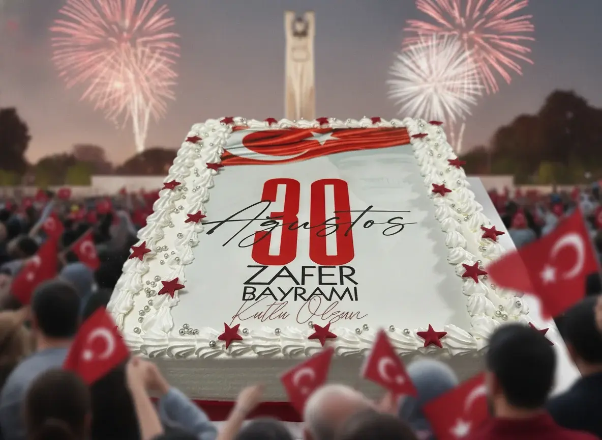 30 Ağustos Resimli Pasta