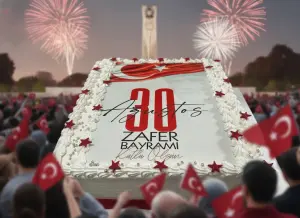 30 Ağustos Resimli Pasta