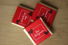 Sargılı Nişan Çikolatası-Kalpli Kırmızı